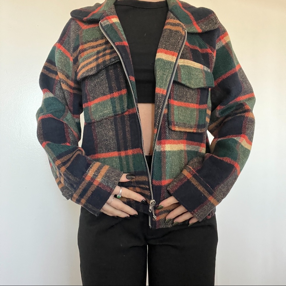 Fall plaid jacket!